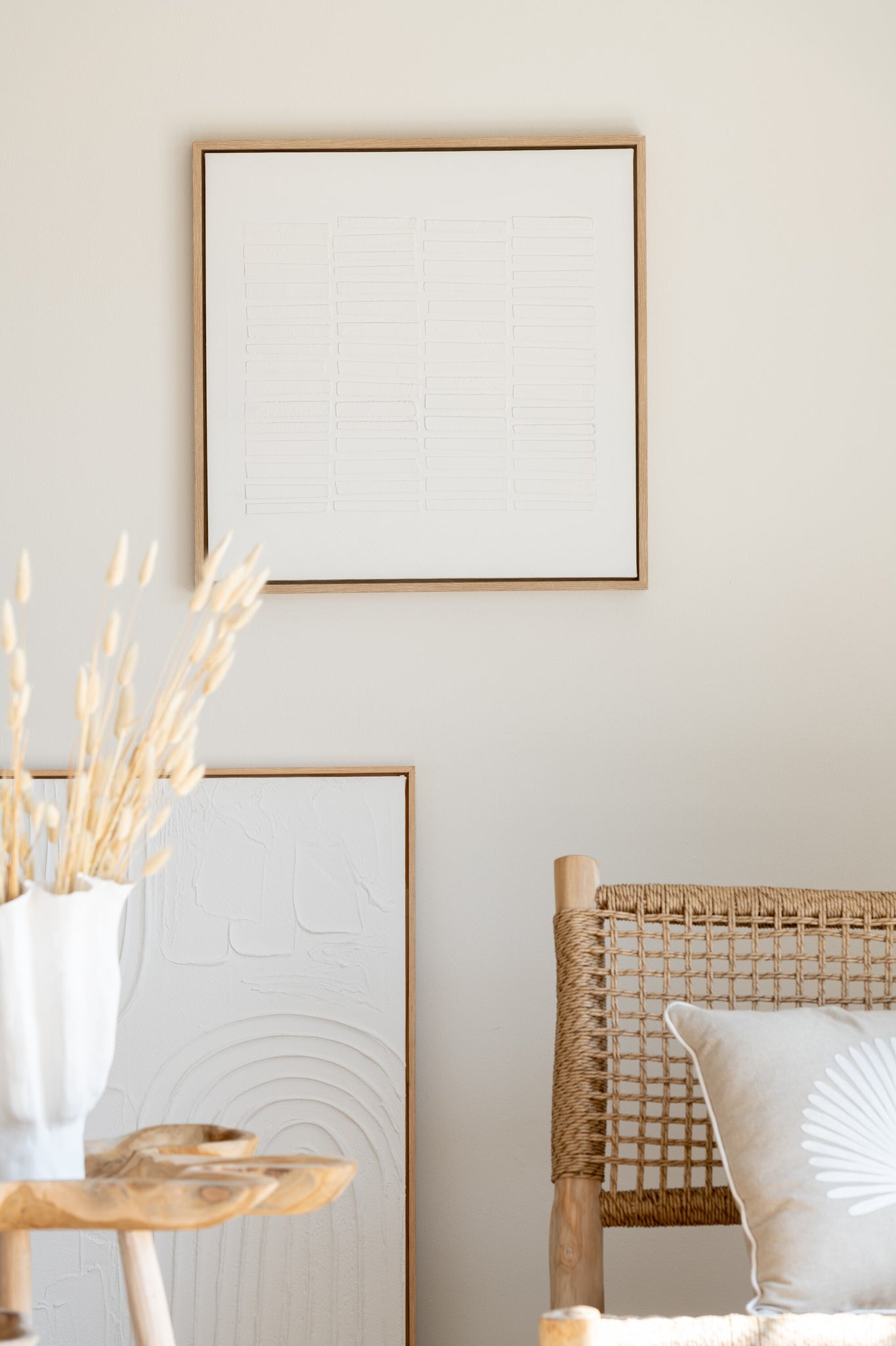 Painting Lines Canvas White Assortment Of 3