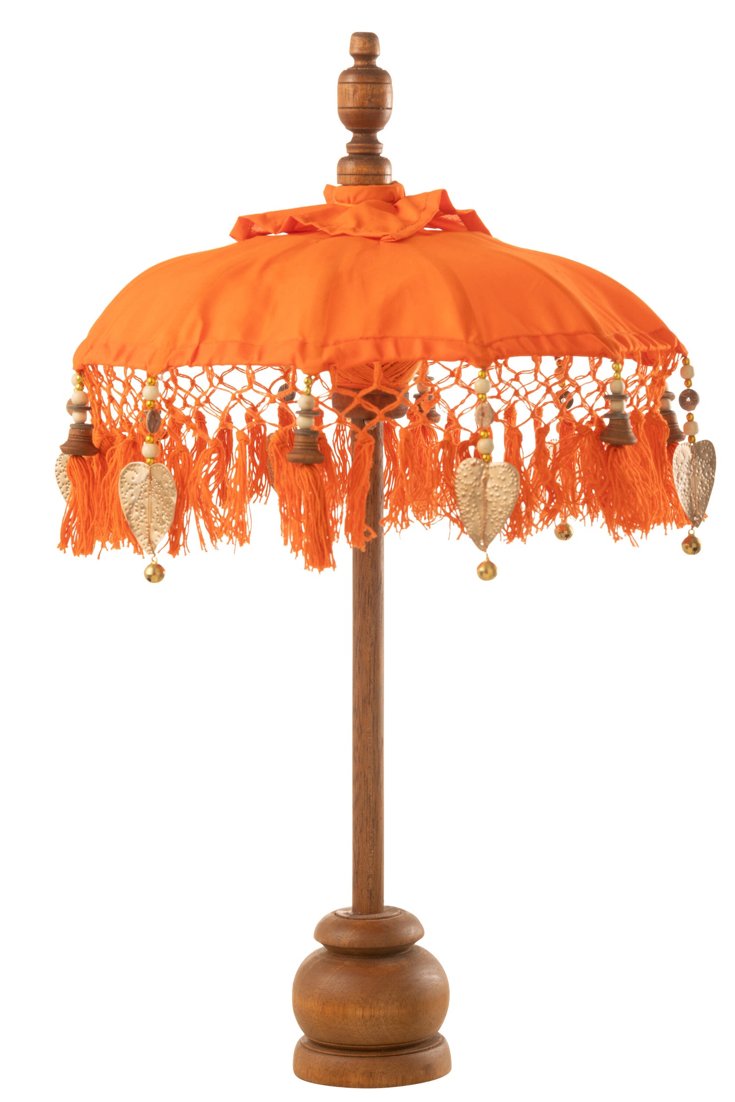 Parasol Dayu Katoen/Hout Oranje Klein