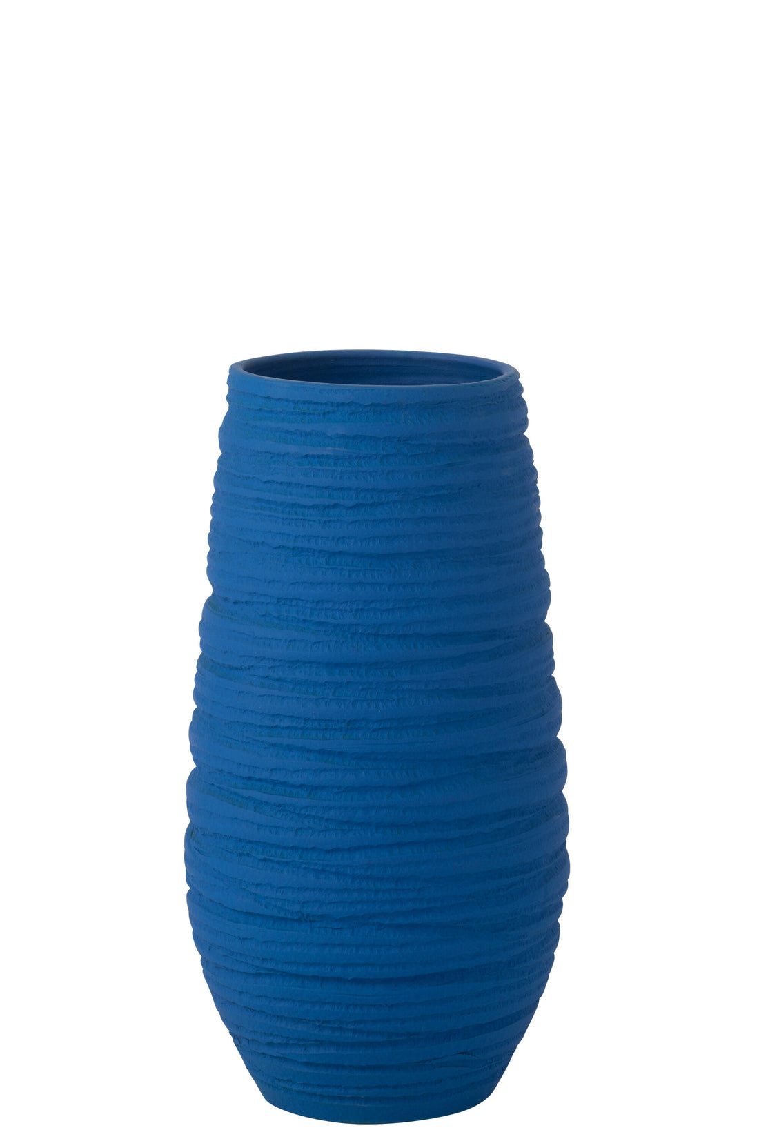 J-Line Vaas Fiesta Keramiek Blauw X-groot