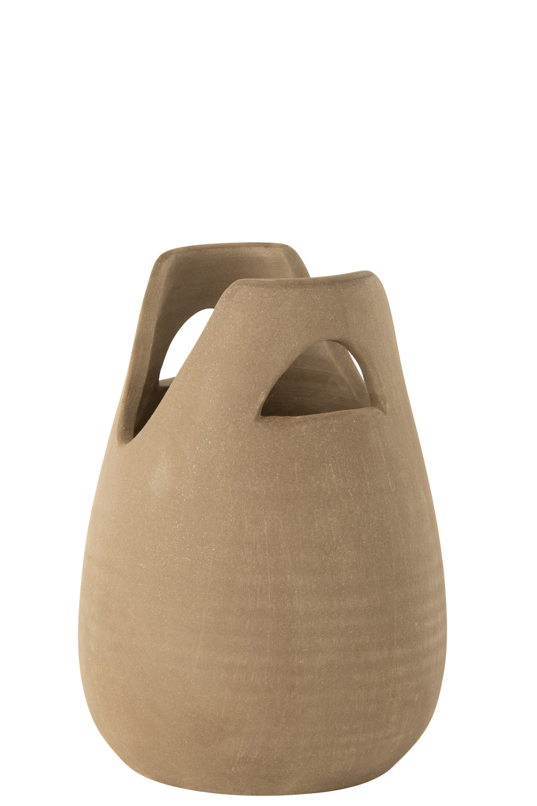 VAAS HANDVAT KERAMIEK BEIGE KLEIN