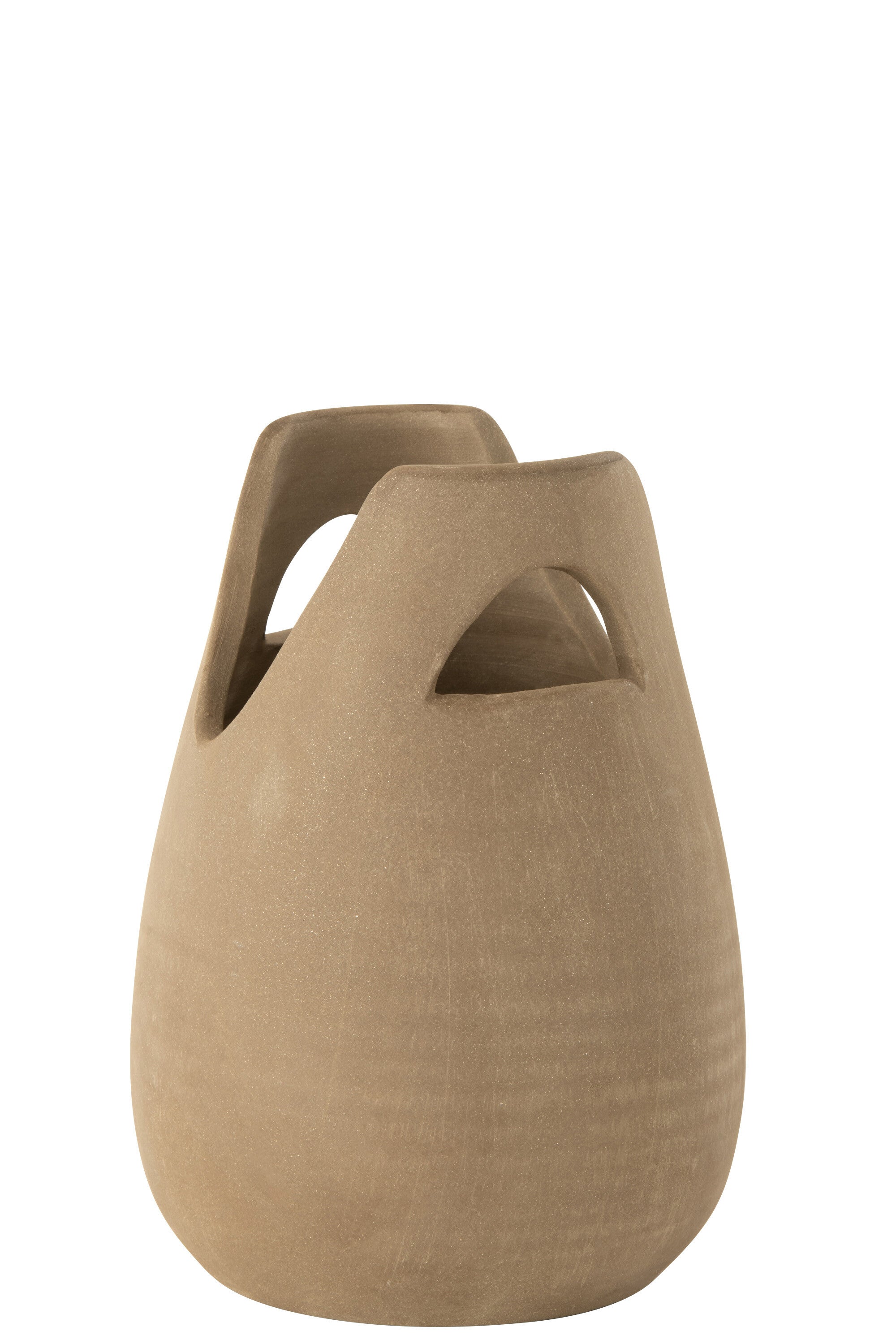 VAAS HANDVAT KERAMIEK BEIGE KLEIN