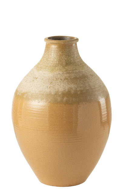 Vaas Modern Keramiek Lichtbruin Medium
