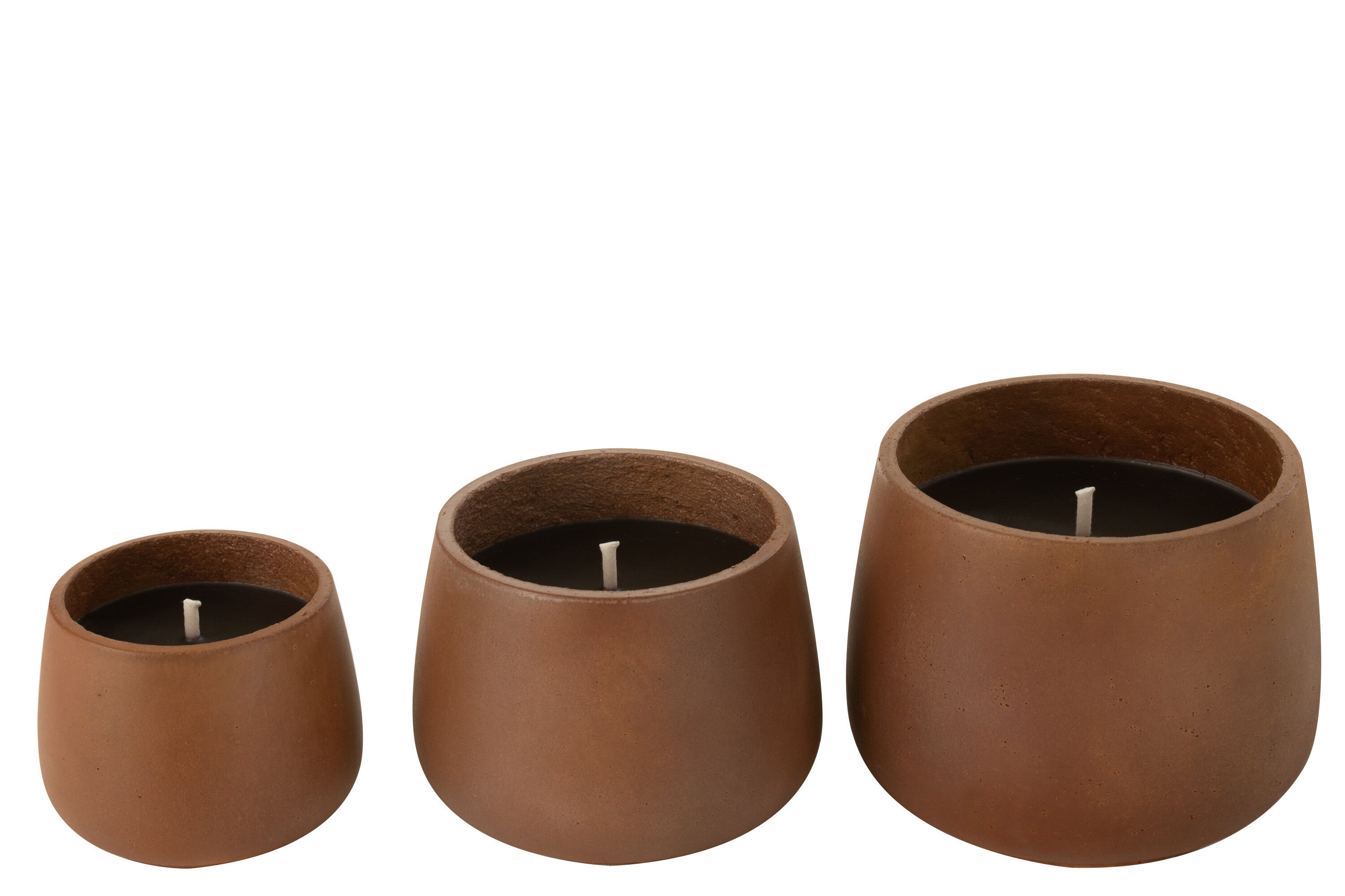 J-Line Buitenkaars Cement Bruin Groot - 48U