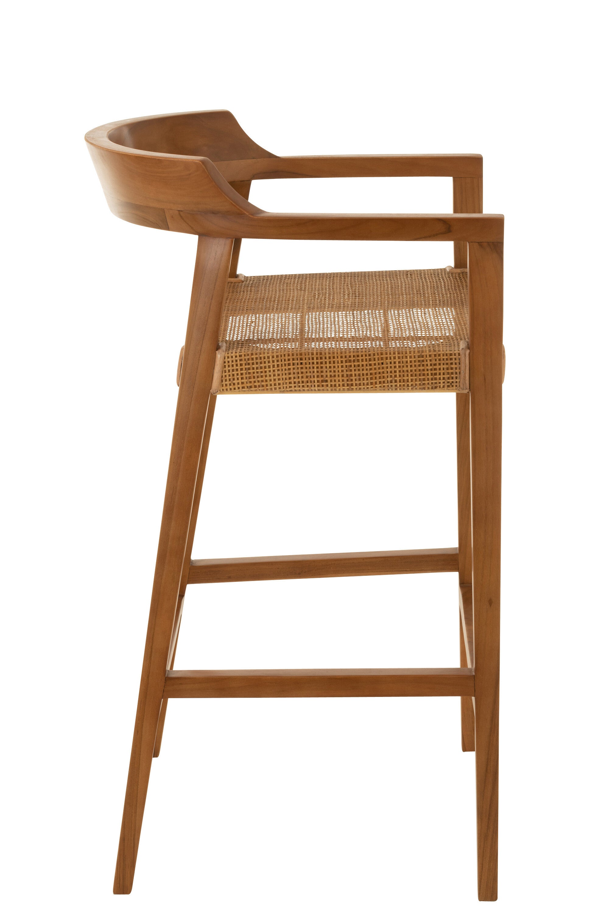 Barkruk Emma Teak Bruin