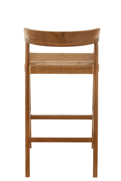 Barkruk Emma Teak Bruin