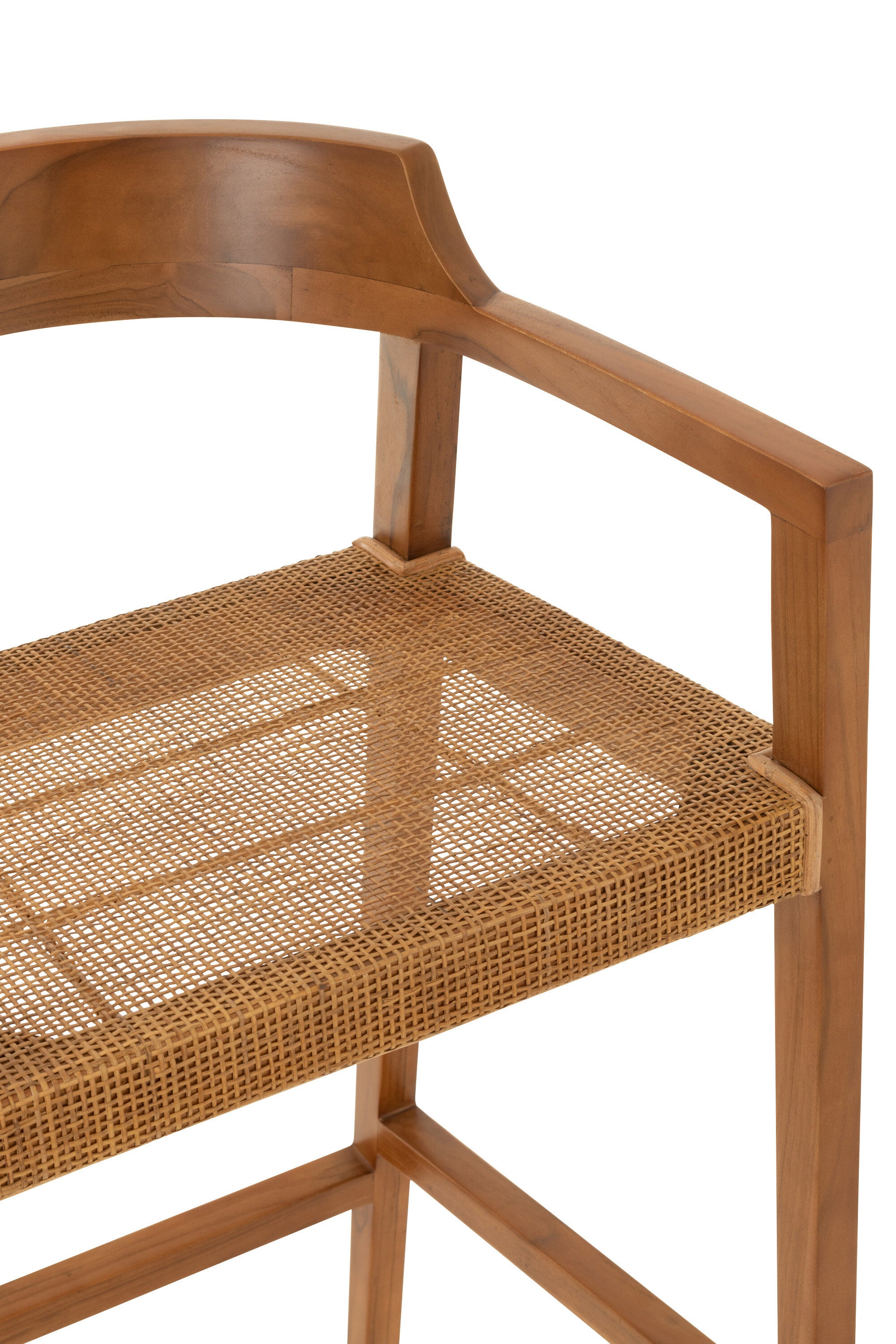 Barkruk Emma Teak Bruin
