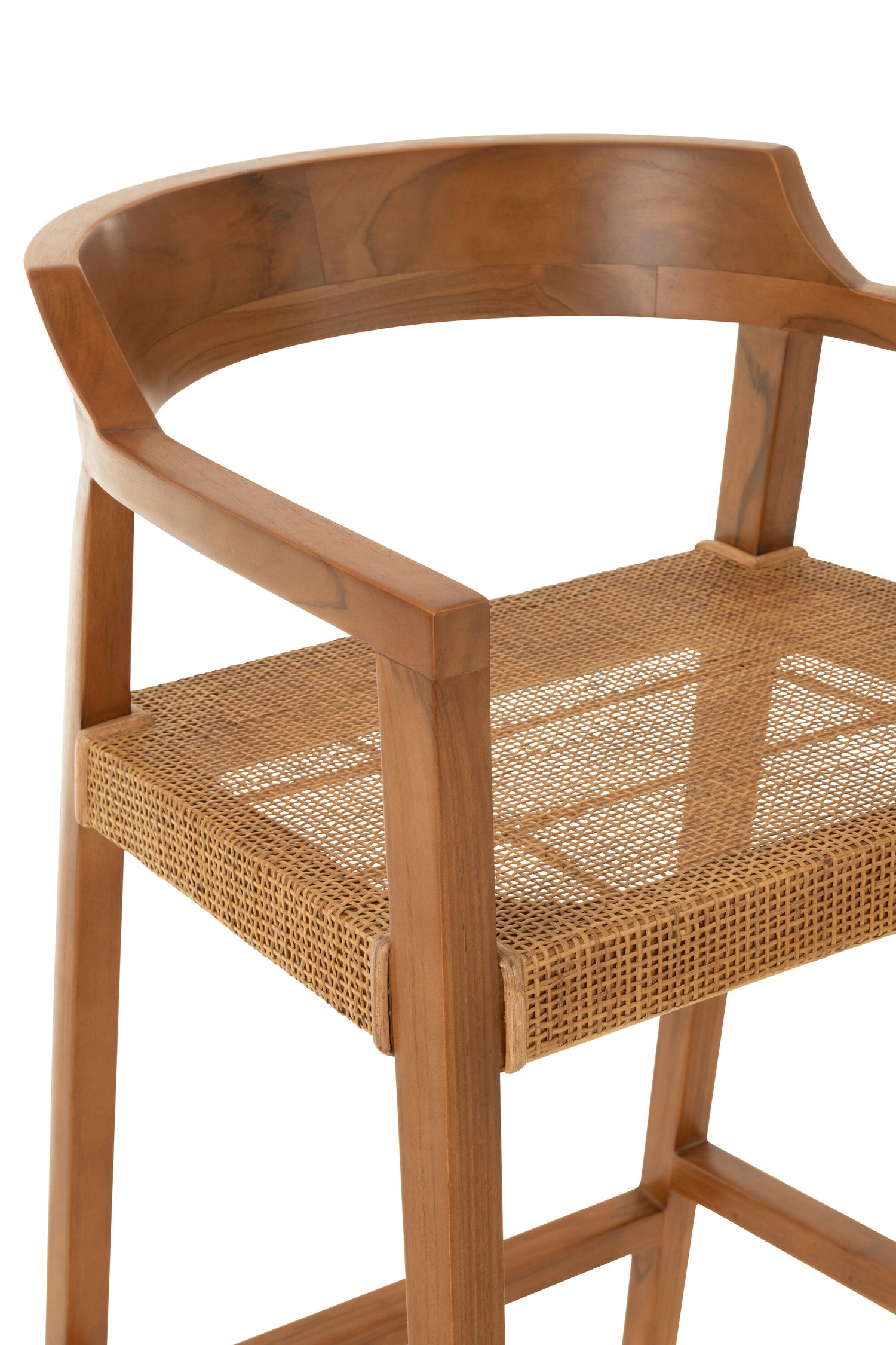Barkruk Emma Teak Bruin