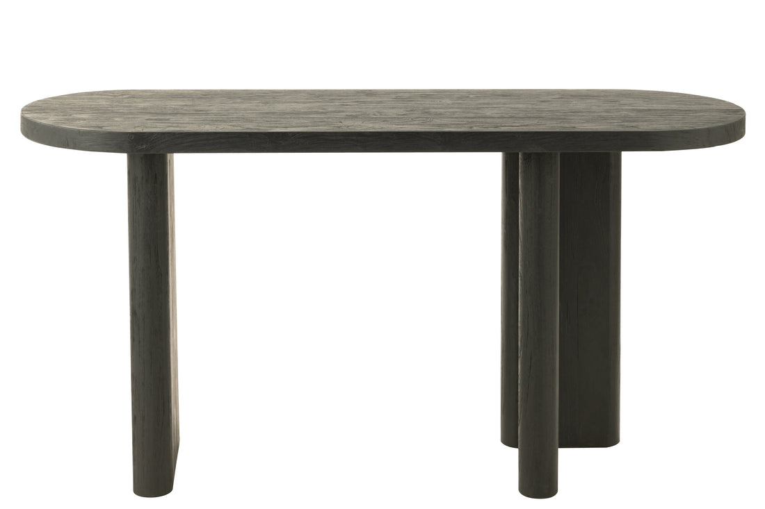 J-Line tafel Teak - hout - zwart