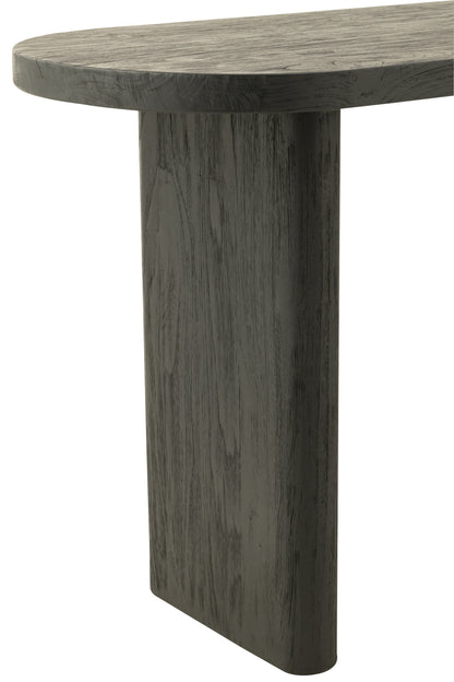 J-Line tafel Teak - hout - zwart