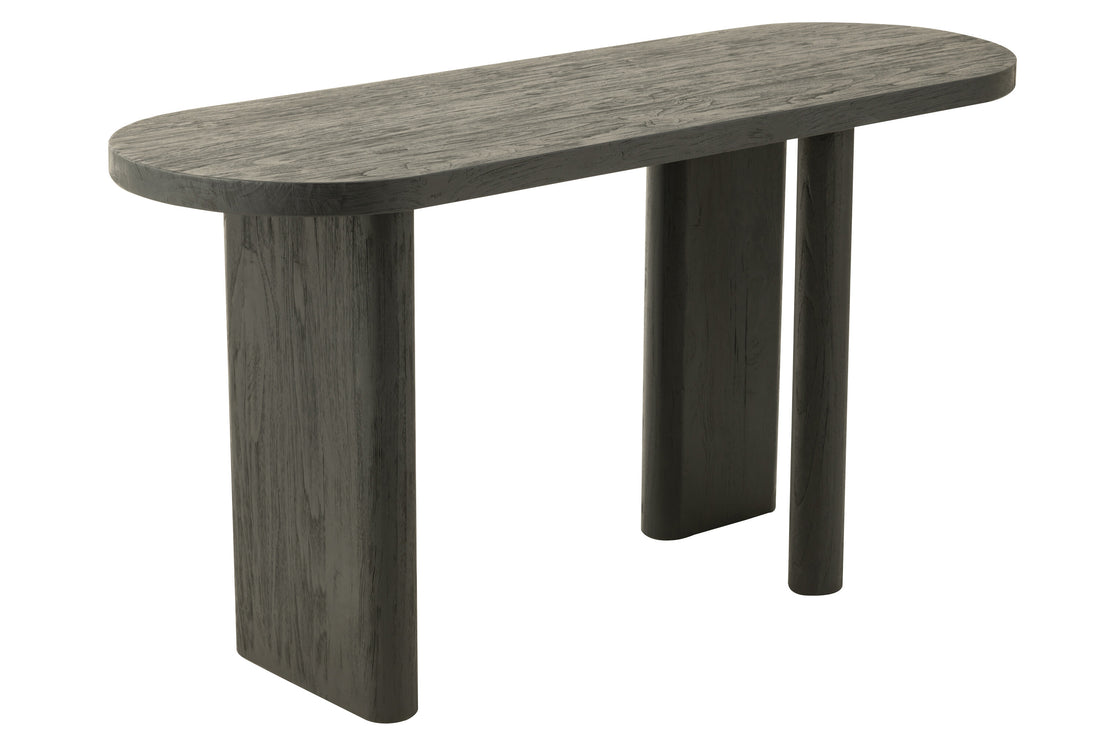 J-Line tafel Teak - hout - zwart