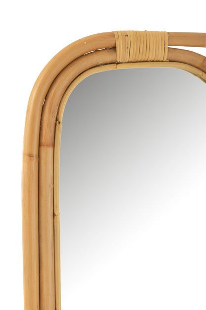 J-Line spiegel Ladder - rotan - naturel