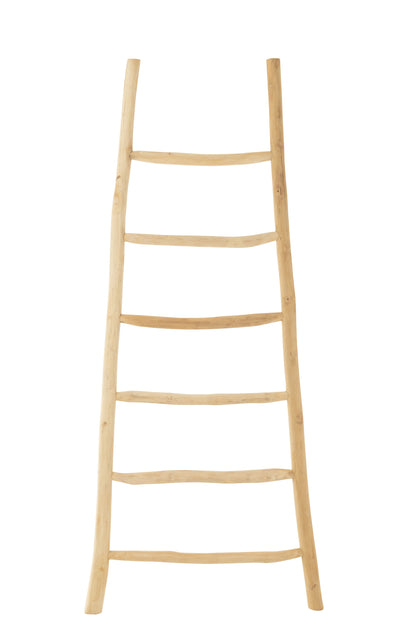 Ladder 6 treden Teakhout Natuurlijk
