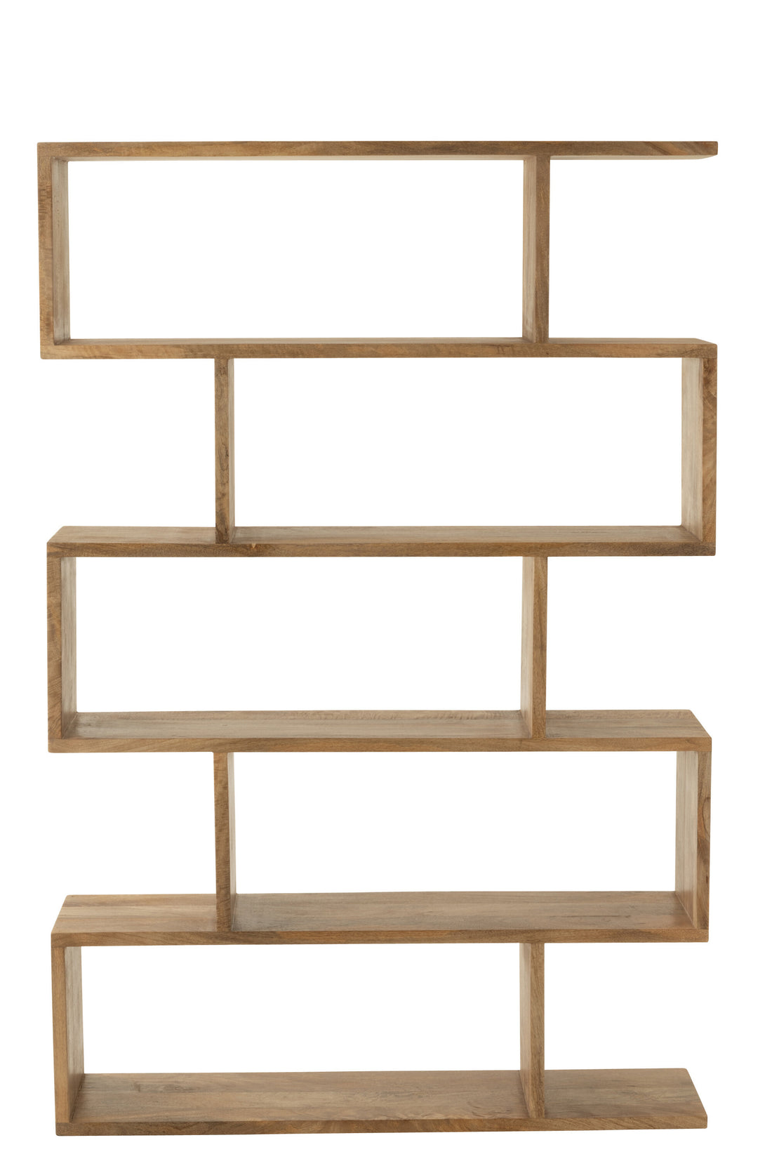 Boekenplank Verticale Latten Mangohout Natuurlijk