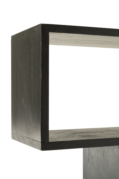 J-Line boekenkast Verticaal Latten - hout - zwart