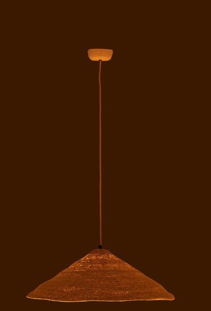 J-Line Hangende Lamp Hoed Moonj Gras Licht Naturel Small