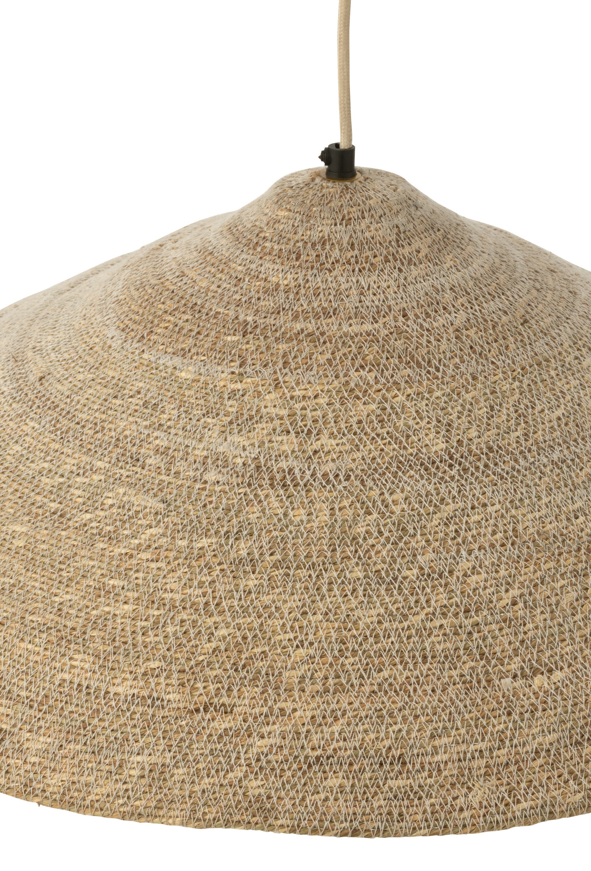J-Line Hangende Lamp Hoed Moonj Gras Licht Naturel Small