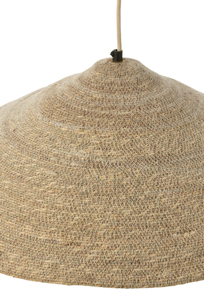 J-Line Hangende Lamp Hoed Moonj Gras Licht Naturel Small