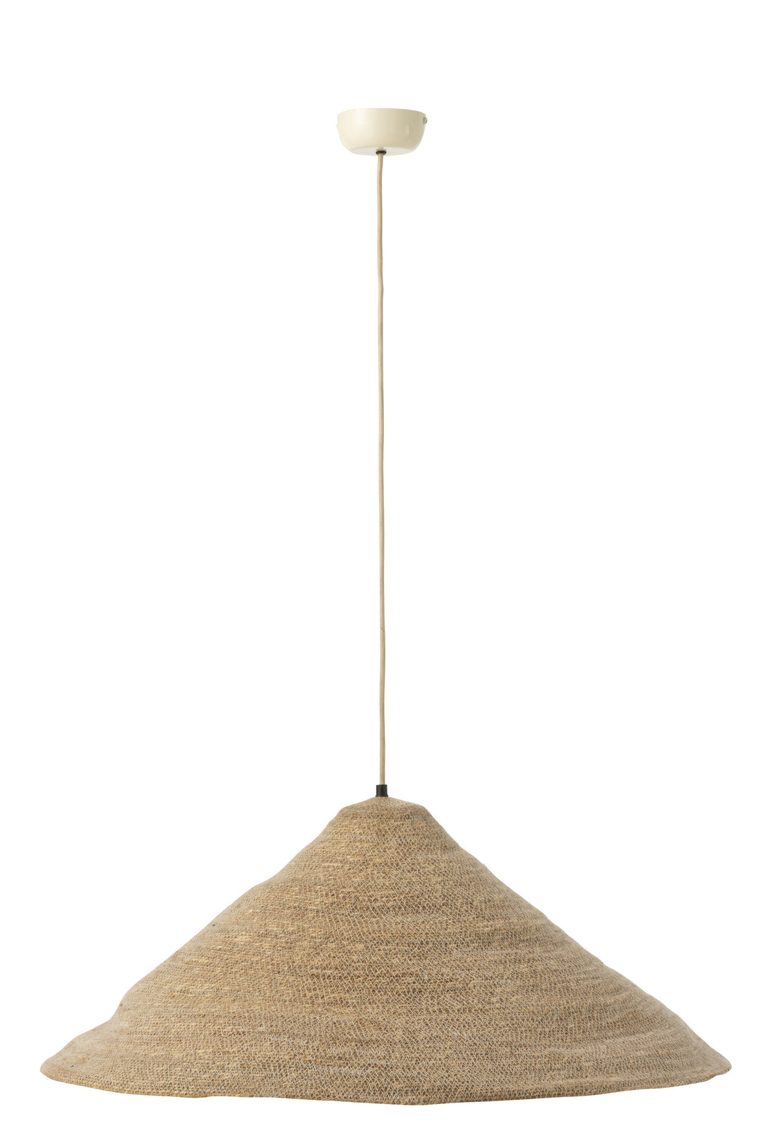 J-Line Hangende Lamp  Hoed Moonj Gras Licht Naturel Large