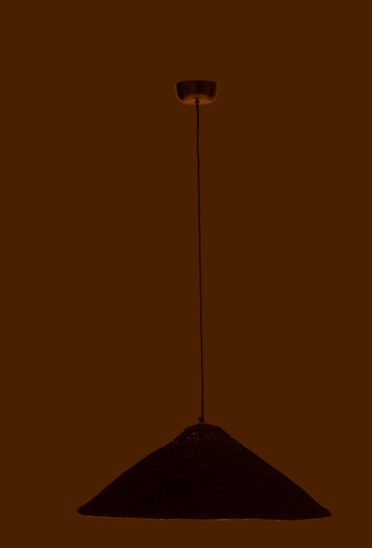 J-Line Hangende Lamp Hoed Moonj Gras Zwart Small