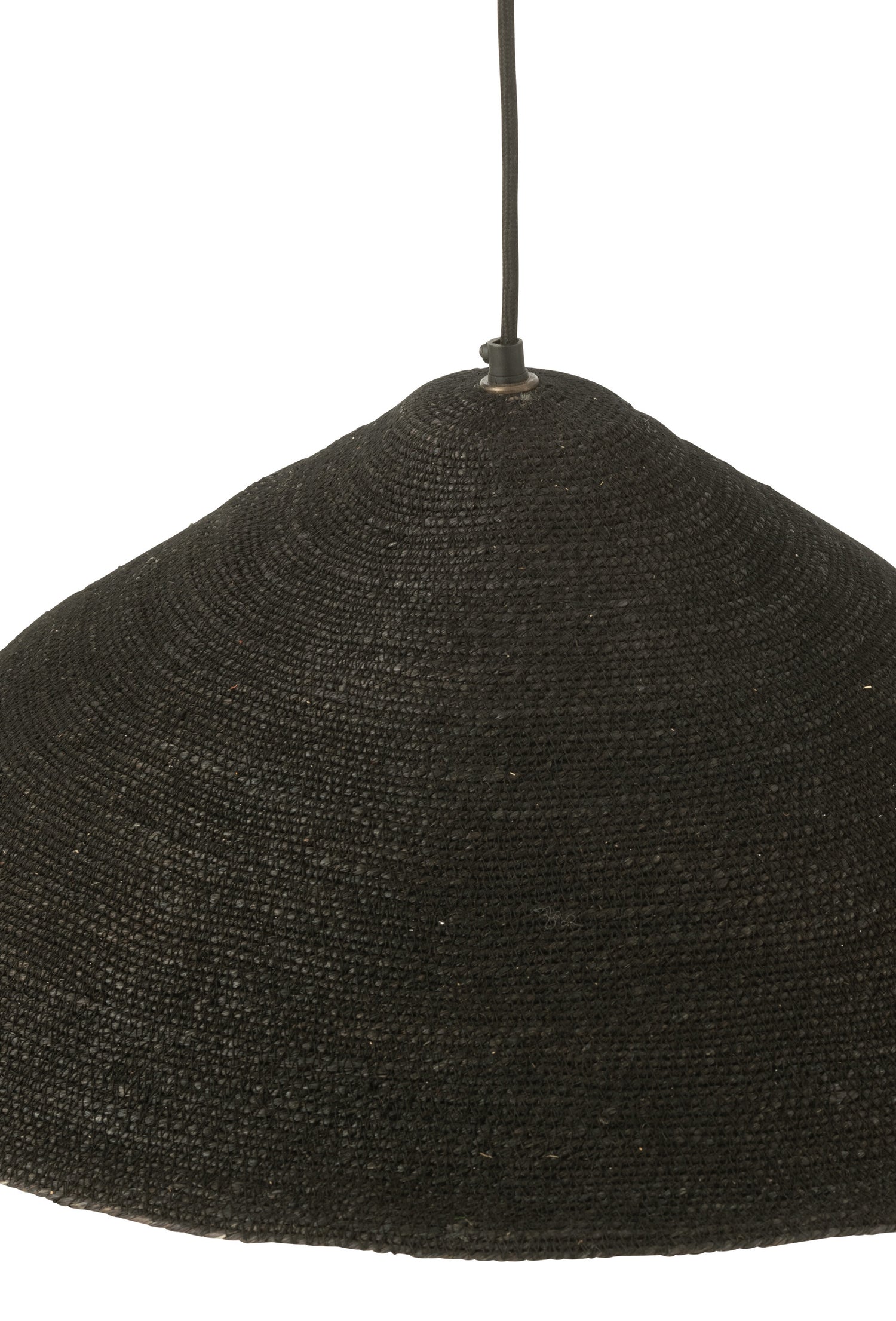 J-Line Hangende Lamp Hoed Moonj Gras Zwart Small