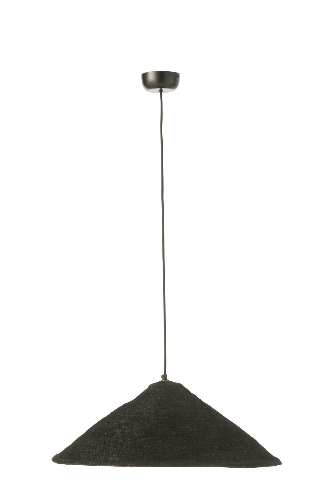 J-Line Hangende Lamp Hoed Moonj Gras Zwart Small