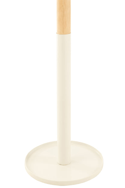 J-Line kapstok - hout - wit/naturel