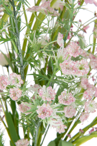 Boeket Mix Bloemen Kunstmatig Roze