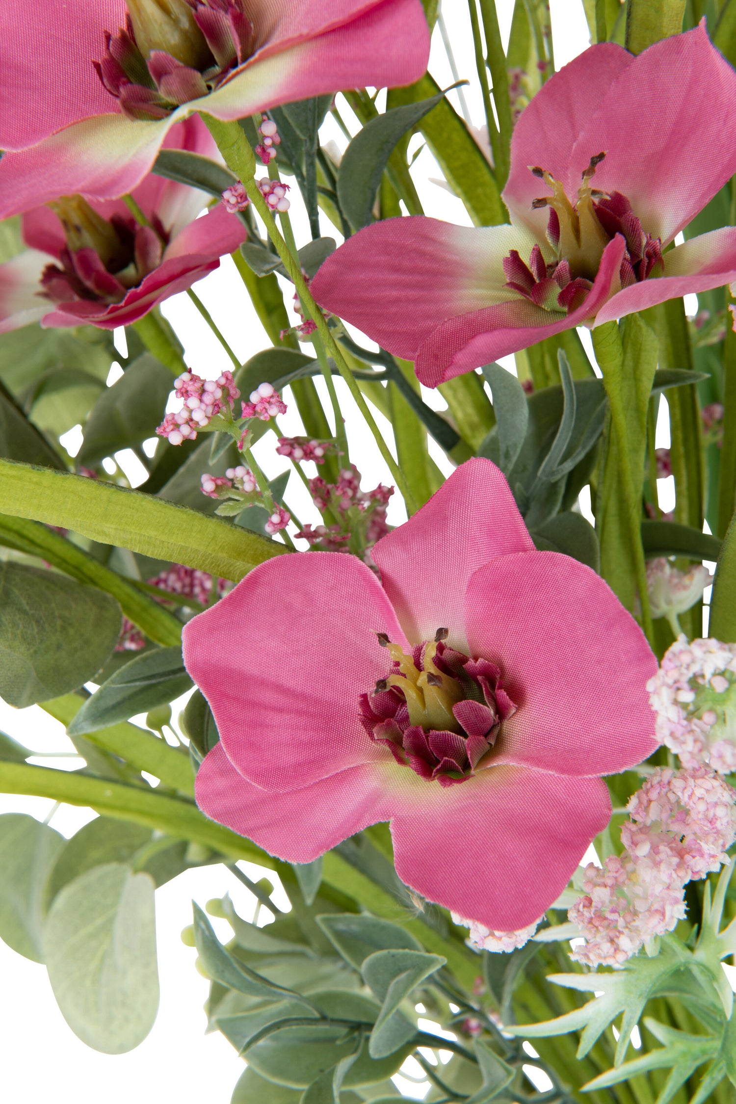 Boeket Mix Bloemen Kunstmatig Roze