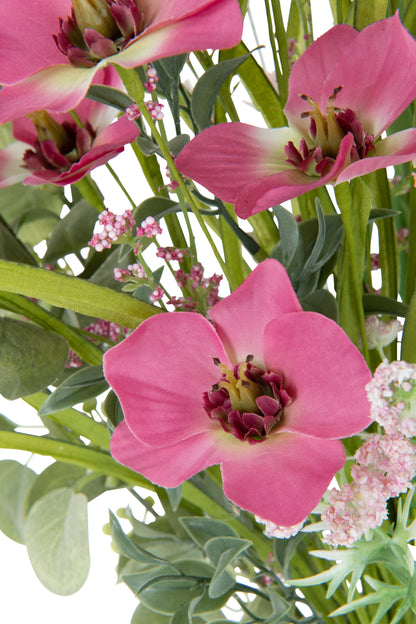 Boeket Mix Bloemen Kunstmatig Roze