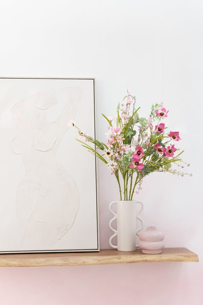 Boeket Mix Bloemen Kunstmatig Roze