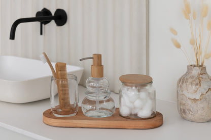 Vaas Fles Marmer Beige Klein