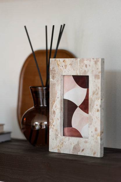 Fotolijst 10X15 Marmer Beige Klein
