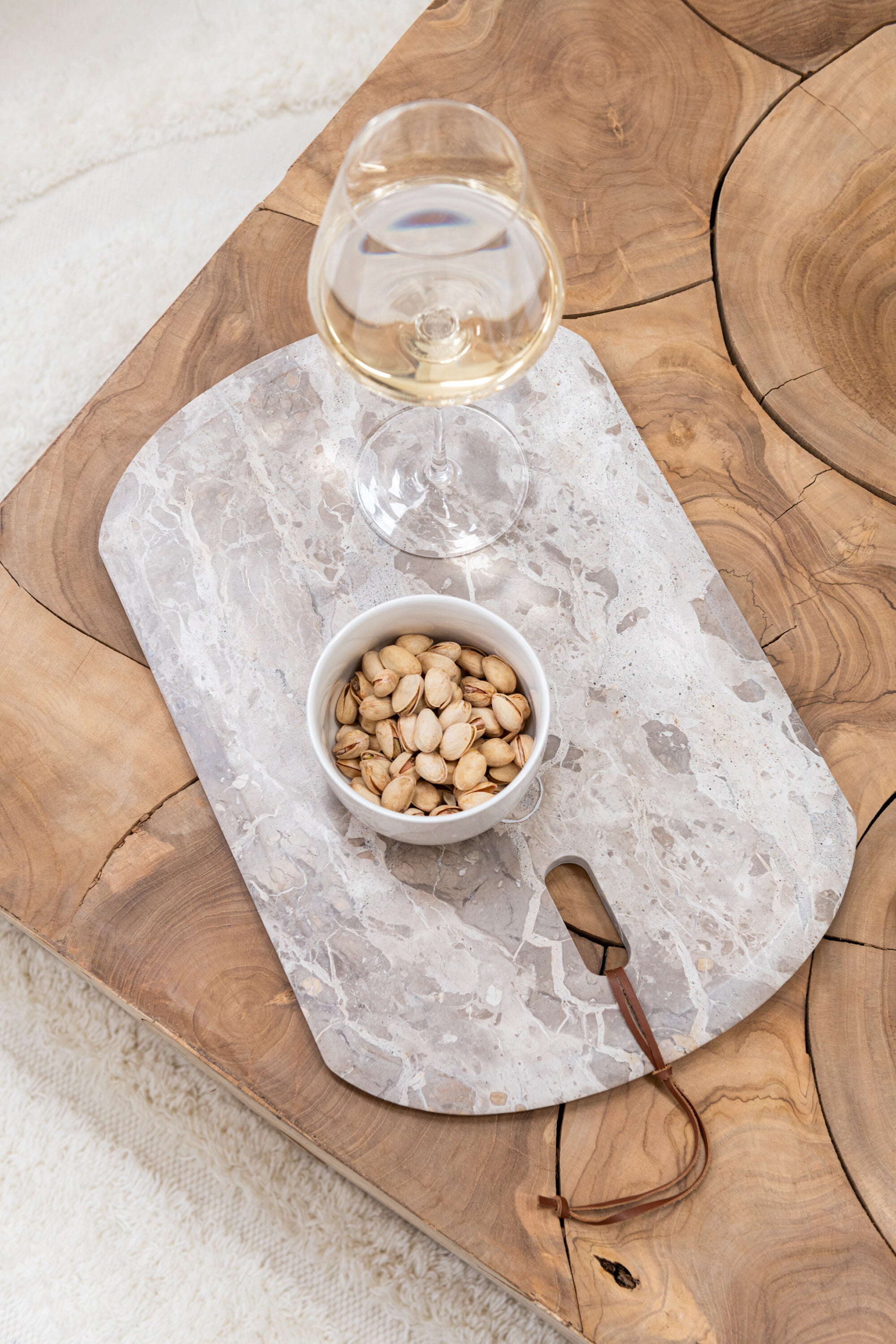 Plank Rechthoek Marmer Beige Klein