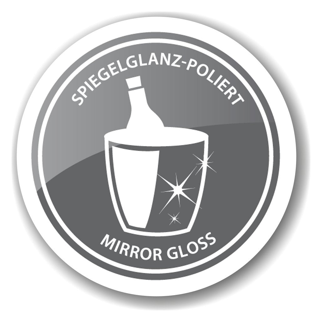 EDZARD Windlicht Banu, roestvrij staal, vernikkeld, met glas, hoogte 31 cm