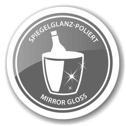 EDZARD Windlicht Banu, roestvrij staal, vernikkeld, met glas, hoogte 31 cm
