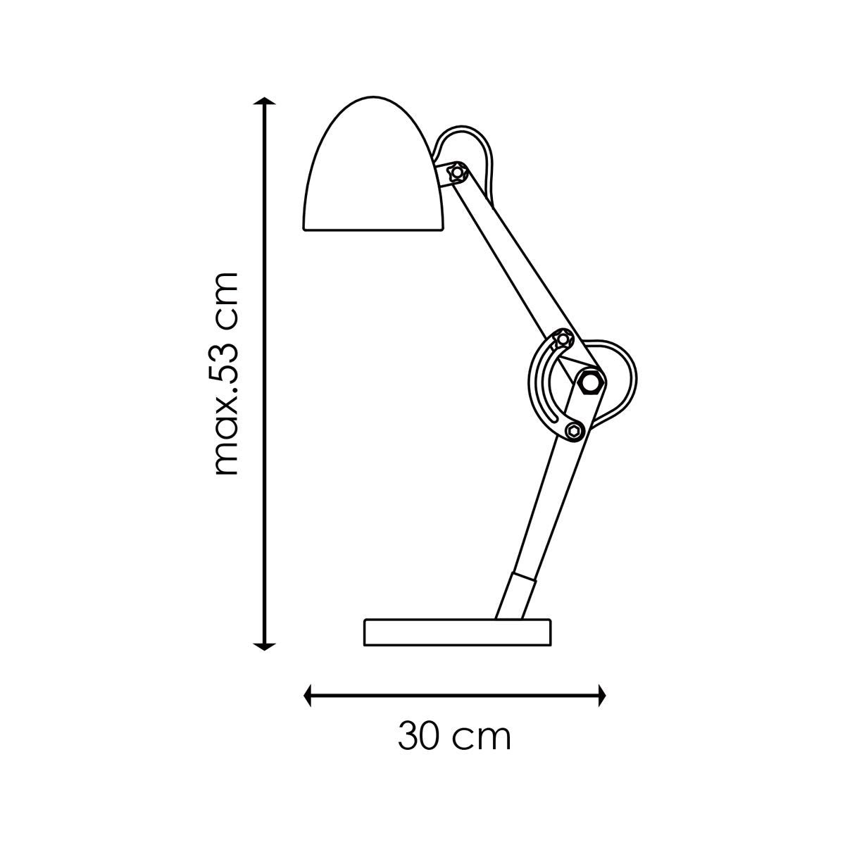 tafellamp Petto - Wit - Bedlampje - Metaal en Hout