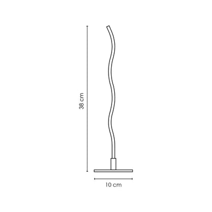 tafellamp Led Base - Wit - 10x10x38cm - Aluminium