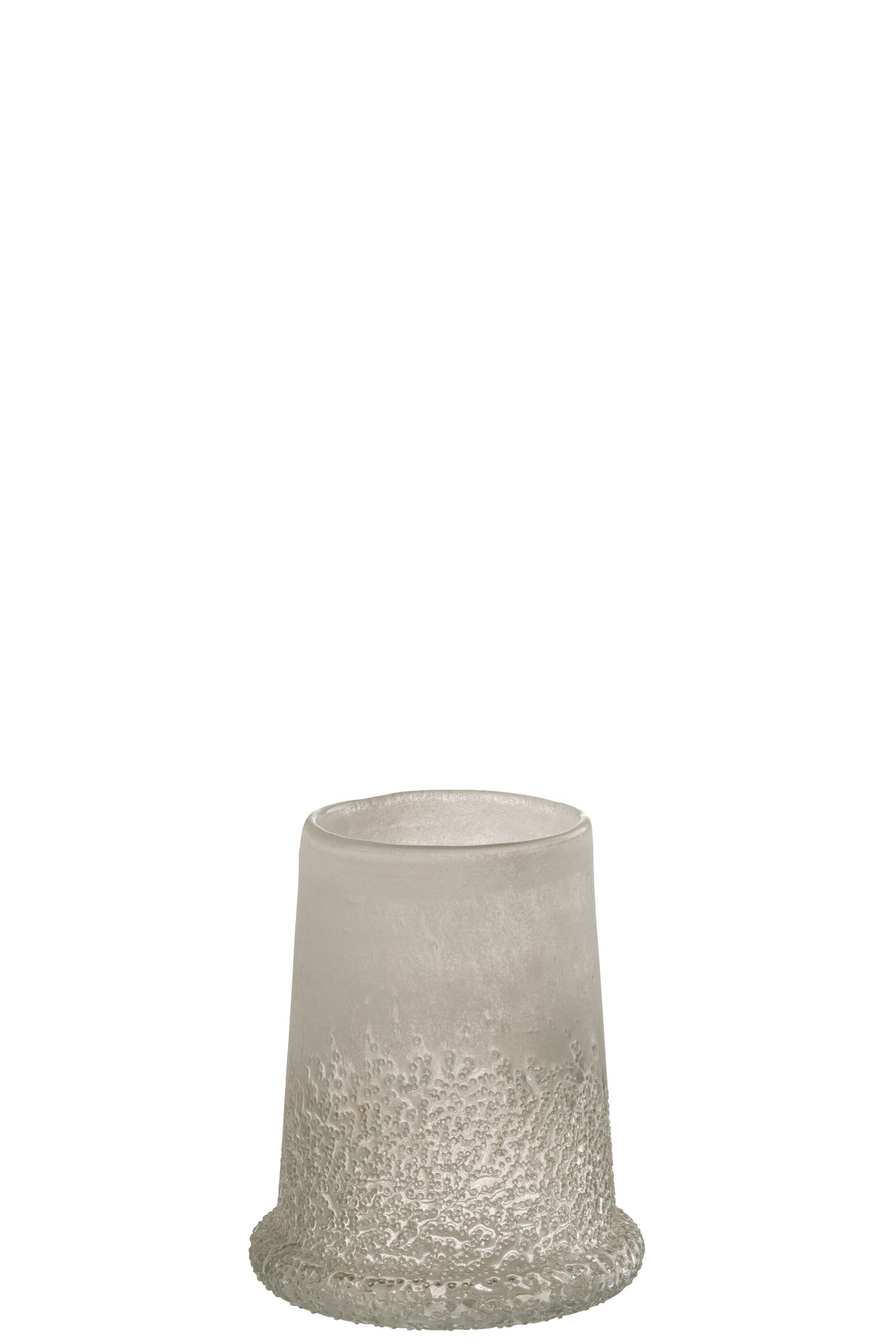 J-Line lantaarn Suiker Glas Wit Medium