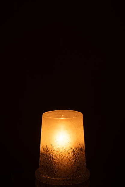 J-Line lantaarn Suiker Glas Wit Medium