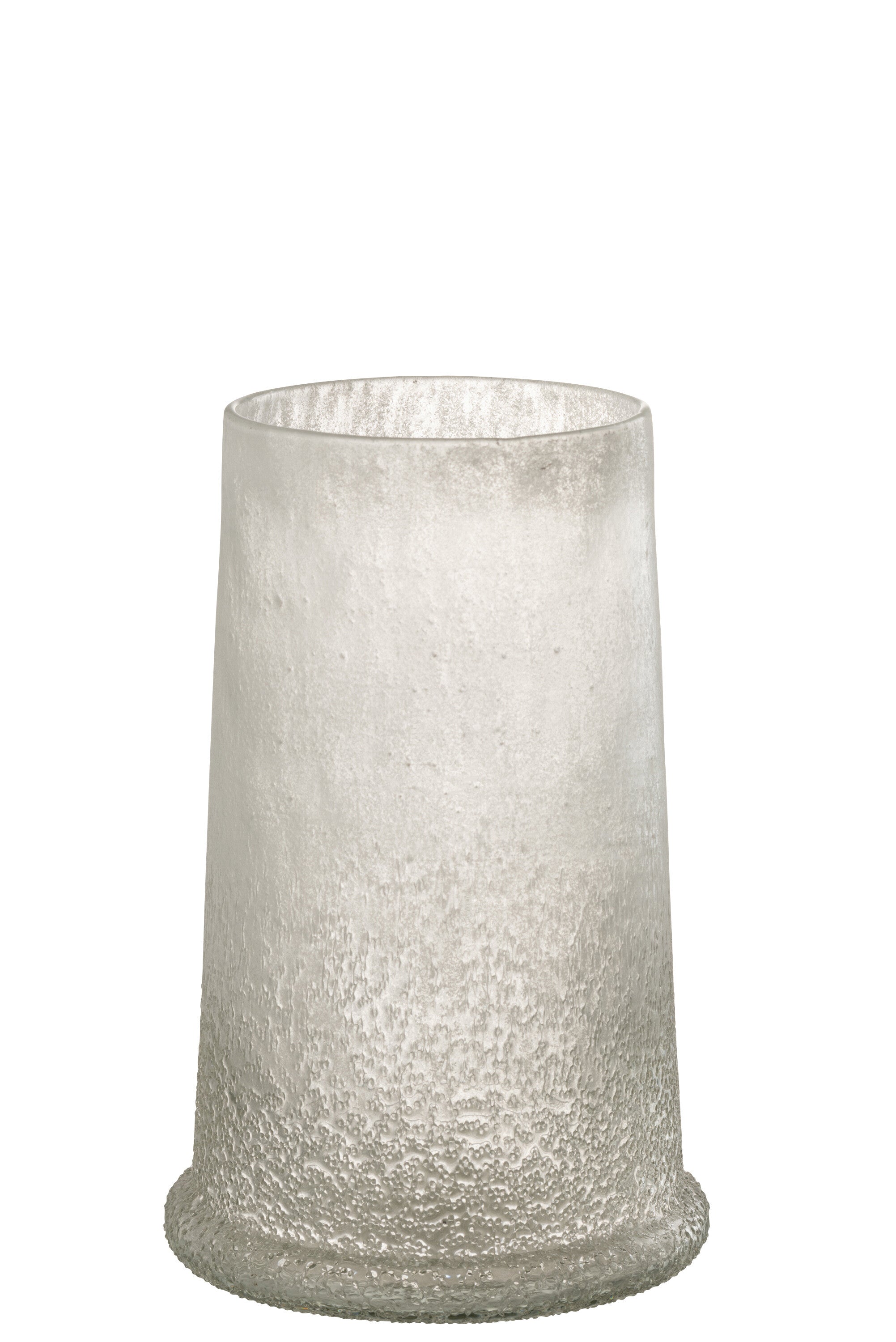 J-Line lantaarn Suiker Glas Wit Groot