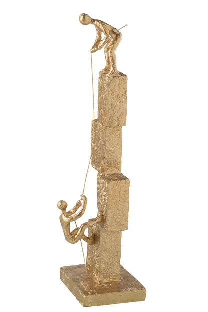 Figuren Klimmen Modern Hars Goud