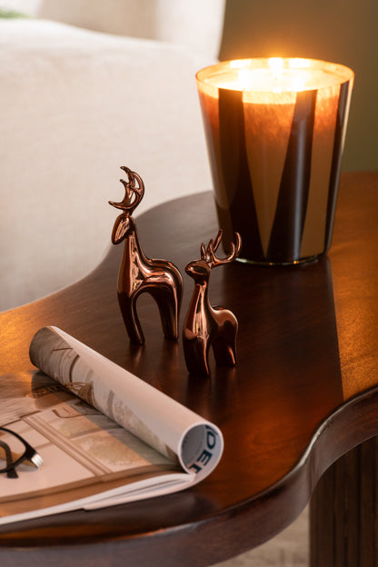 Geurkaars Noa Lines Taupe Groot-95 Uur