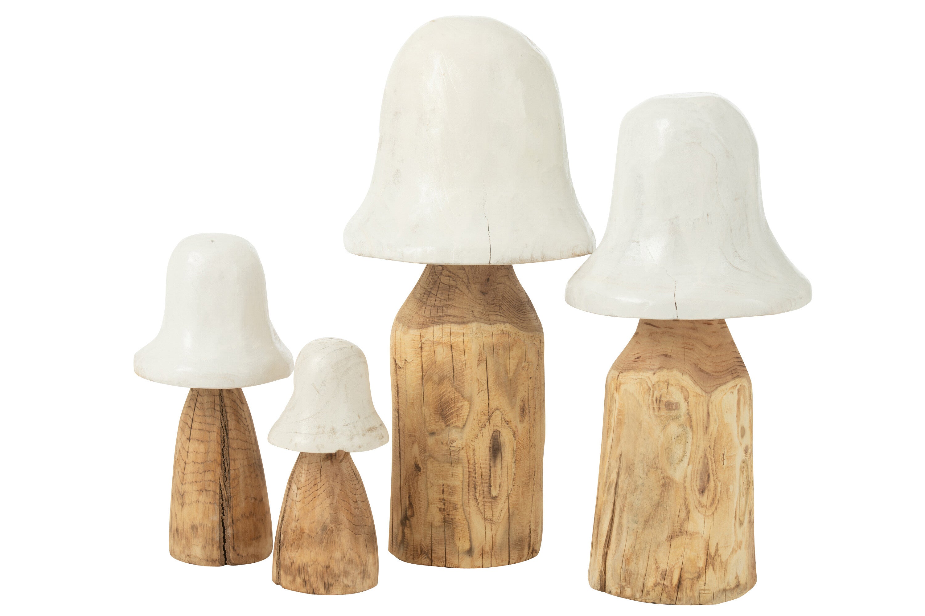 Paddenstoelklok Top Wit/Natuurlijk Extra Groot