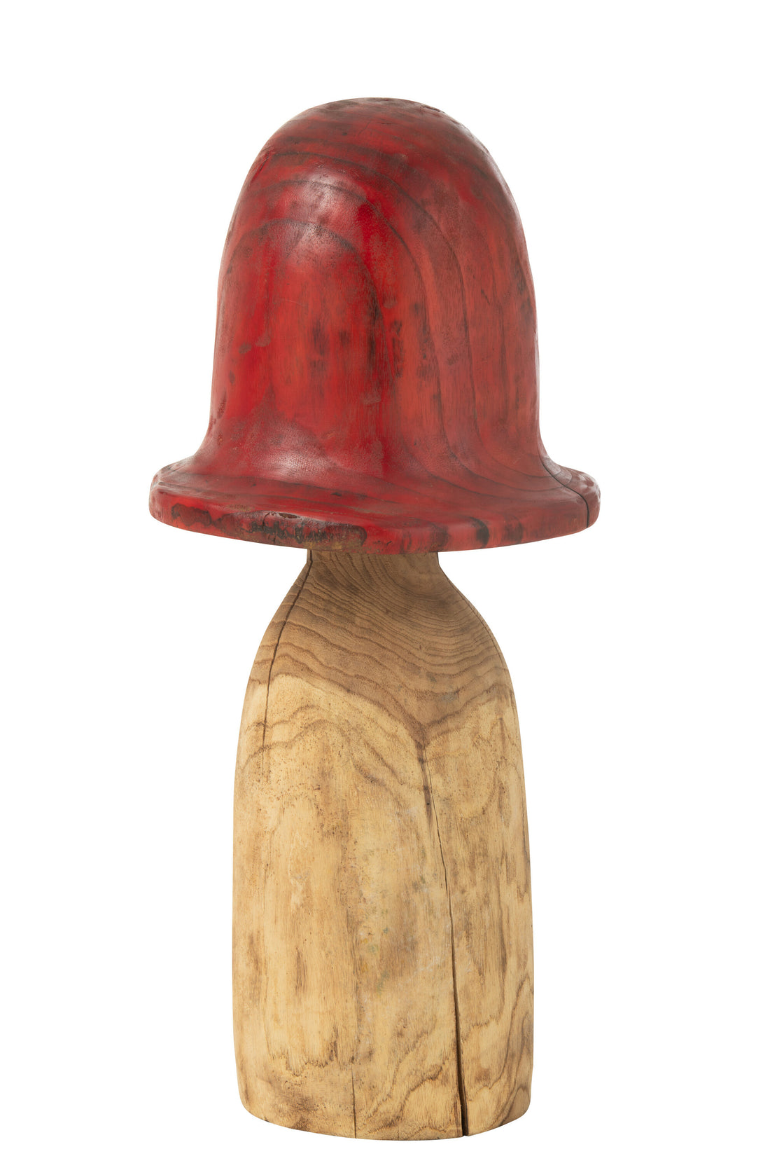 Paddenstoel Bel Top Rood/Natuurlijk Extra Groot