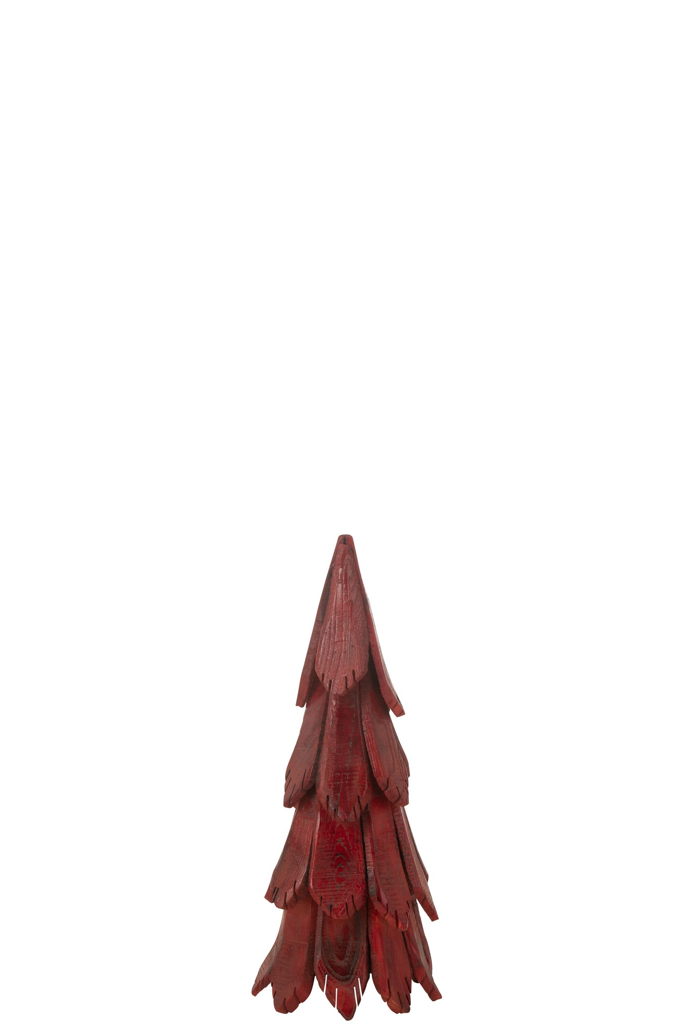 J-Line Christmas Tree Pieces Wood Red Small