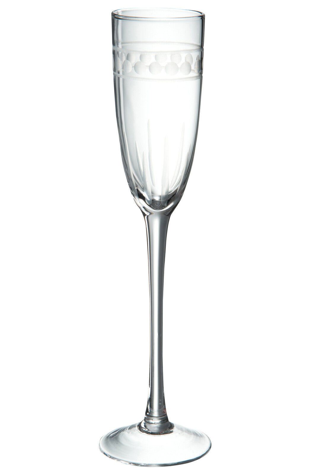 J-Line Champagneglas Bolpatroon Glas Transparant 6X6x26cm