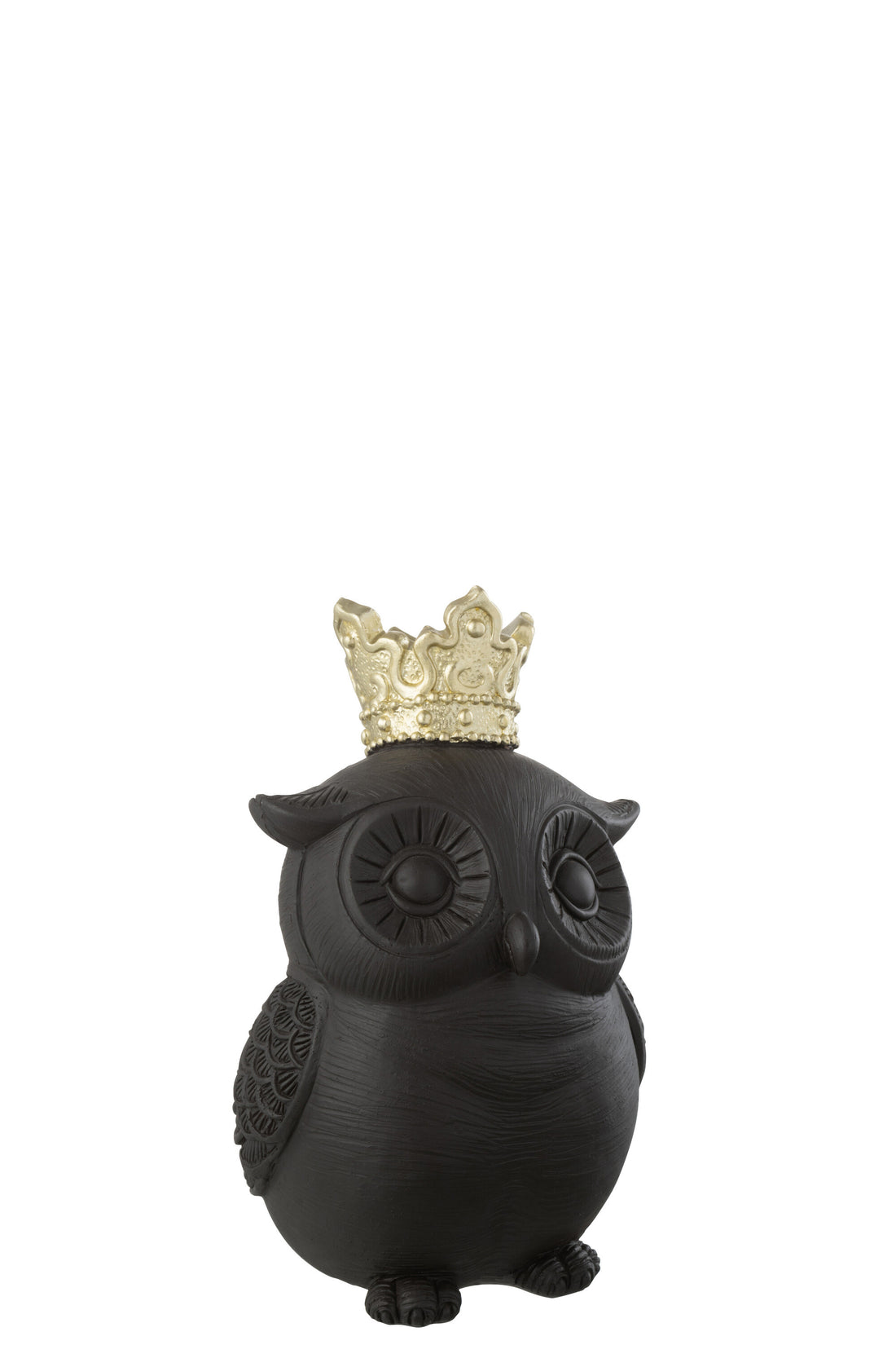 Uilenkroonhars Zwart/Goud Klein