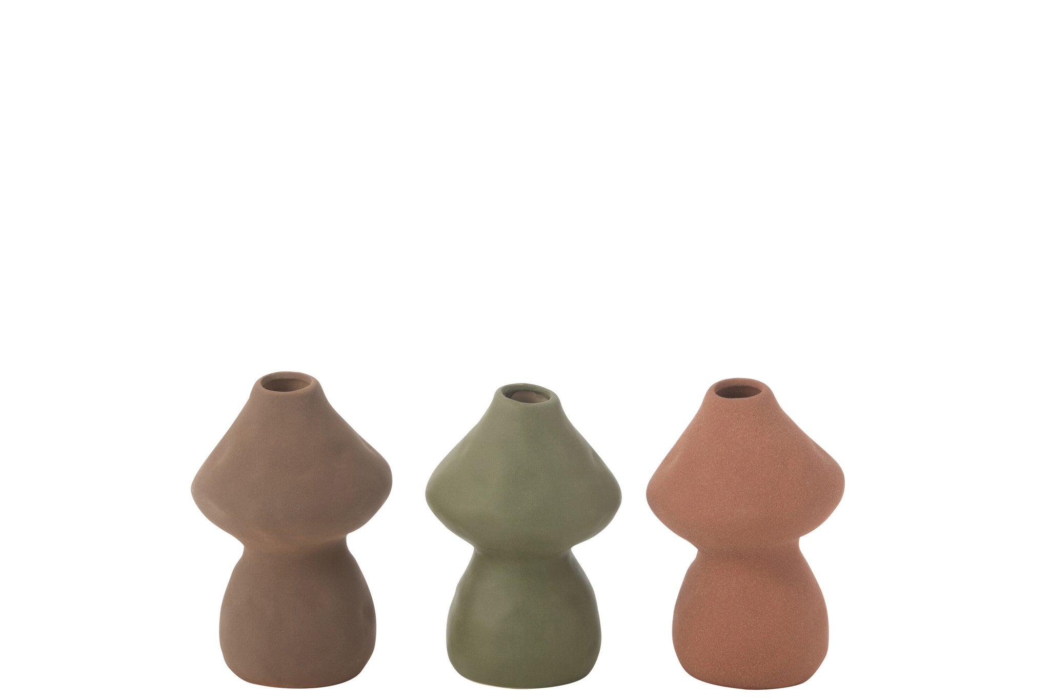 Vaas Paddenstoel Porselein Mix Klein Assortiment Van 3
