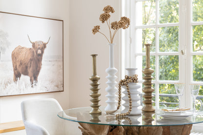 Garland Kralen Kwastje Mangohout Natuurlijk/Goud