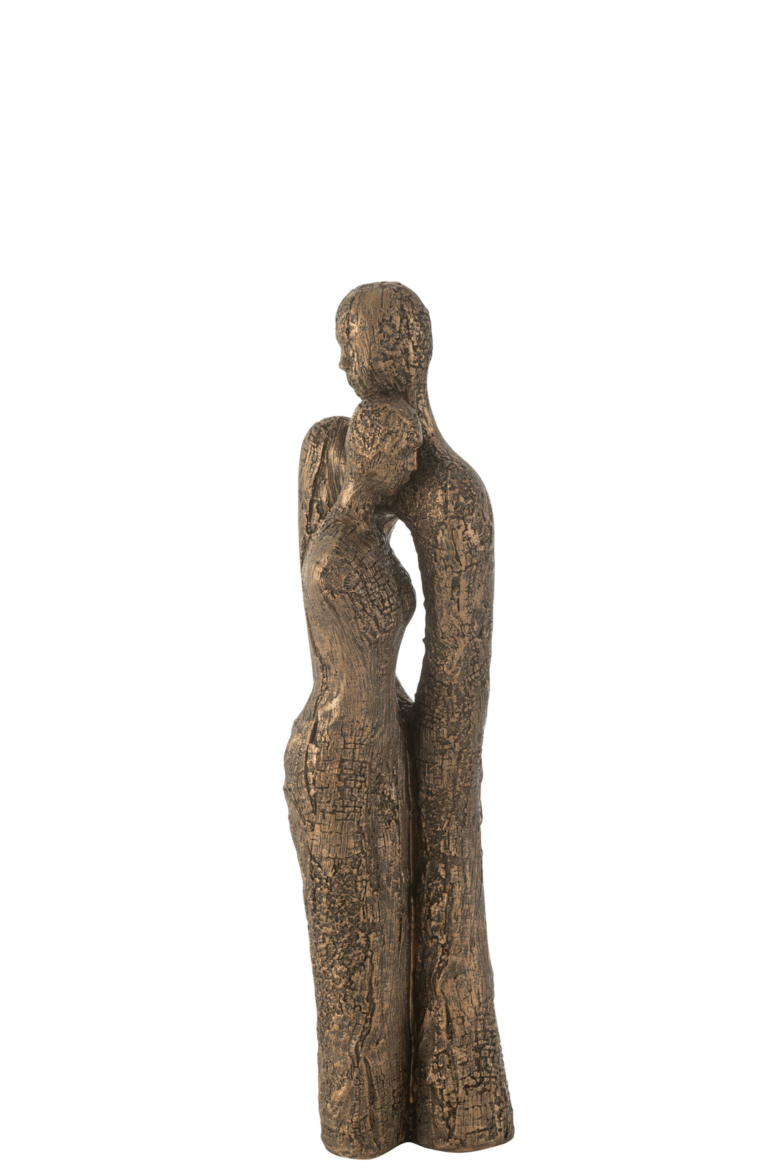 J-Line Knuffel Koppel Modern Resine Bruin/Goud